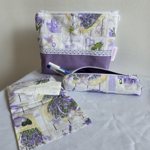 Levendula csokor neszesszer szett - táska & tok - neszesszer - Meska.hu