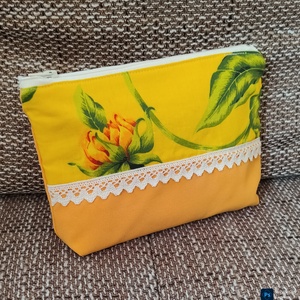 Napraforgó mintás neszeszer - táska & tok - neszesszer - Meska.hu