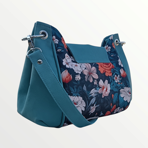 Női crossbody virágos táska  - táska & tok - kézitáska & válltáska - vállon átvethető táska - Meska.hu