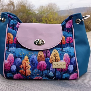 Női crossbody erdőmintás táska  - táska & tok - kézitáska & válltáska - válltáska - Meska.hu