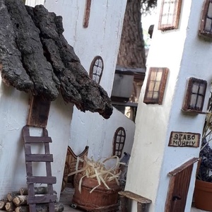 Paraszt falu. - művészet - makett, modell - Meska.hu