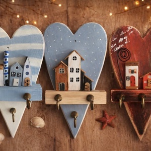 Ahová a szív repít., Otthon & Életmód, Dekoráció, Fali és függő dekoráció, Fali kulcstartó, , MESKA