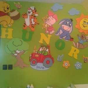 Gyerekszoba babaszoba komplett szett ahogy a képen látod 50cm állatkák 1db névtábla fa nap felhő lepke virág - otthon & életmód - babaszoba, gyerekszoba - babaszoba, gyerekszoba - Meska.hu