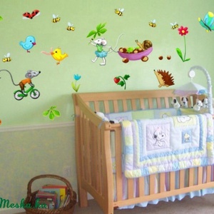 Színes vegyes falmatrica gyerekszobába -  - Meska.hu