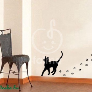 Macska lábnyomokkal falmatrica -  - Meska.hu