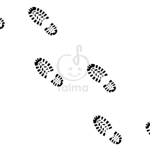 Bakancsnyomok falmatrica - Meska.hu