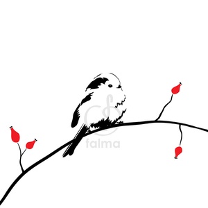 Őszapó  csipkebogyó ágán  falmatrica - Meska.hu