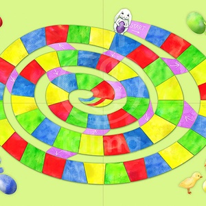 Nyuszis társasjáték óvodás kortól -  - Meska.hu