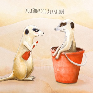 Kölcsönadod a lapátod? - illusztráció - Meska.hu