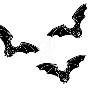 Vidám denevérek - 3db - Meska.hu