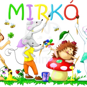 Névre szóló, egyedi falmatrica gyerekszobába - Meska.hu