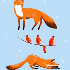 Rókás  fülbevaló - ékszer - fülbevaló - lógó fülbevaló - Meska.hu