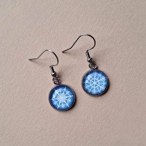 Hópelyhes  fülbevaló - Meska.hu