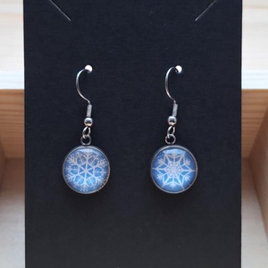 Hópelyhes  fülbevaló - ékszer - fülbevaló - lógó fülbevaló - Meska.hu