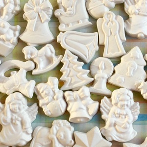 30db gipszfigura - karácsonyi, festhető, natúr - adventi naptár zsebekbe is - Meska.hu