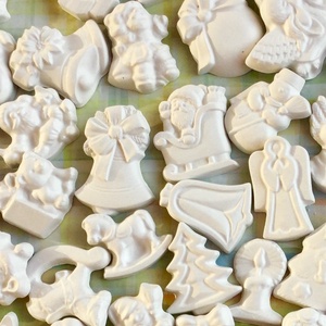 25db FESTHETŐ karácsonyfa dísz gipsz figura - gyerekeknek - karácsony - karácsonyi lakásdekoráció - karácsonyfadíszek - Meska.hu