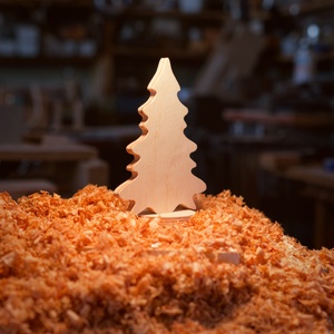 Festhető karácsonyfa talpal - karácsony - karácsonyi lakásdekoráció - karácsonyi lakásdíszek - Meska.hu