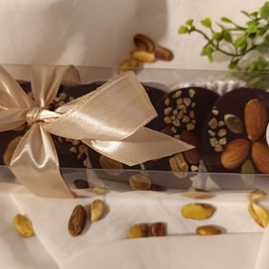 Almond chocolate tallér mini box - élelmiszer - édesség - Meska.hu