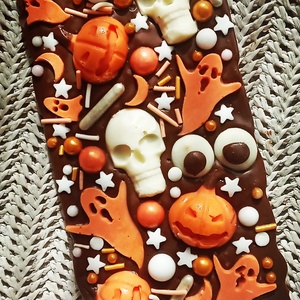 Halloween belga kézműves táblás csokoládé, RÉMES, csokit vagy csalunk, Élelmiszer, Édesség, , MESKA