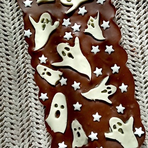 Halloween belga kézműves táblás étcsokoládé Szellemes, Élelmiszer, Édesség, , MESKA