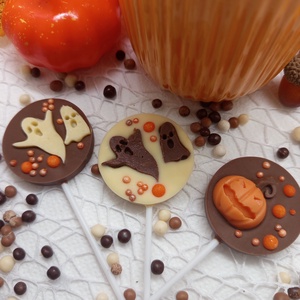Halloween belga kézműves csoki nyalóka bomba, Élelmiszer, Édesség, , MESKA