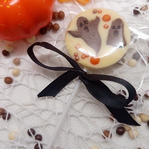Halloween belga kézműves csoki nyalóka bomba - élelmiszer - édesség - Meska.hu