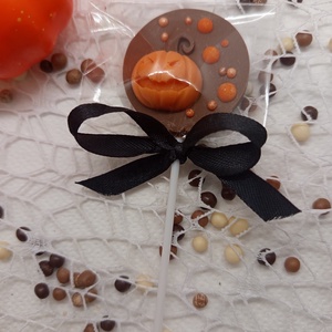 Halloween belga kézműves csoki nyalóka bomba - élelmiszer - édesség - Meska.hu