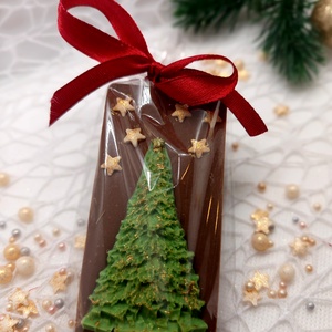 Kézműves mini tbls csokoládé - Fenyőfa, Élelmiszer, Édesség, Kézműves csokoládé, , MESKA