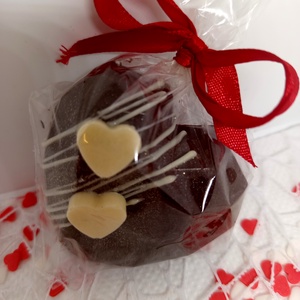 Valentín napi forró csokoládé bomba szív - élelmiszer - édesség - kézműves csokoládé - Meska.hu
