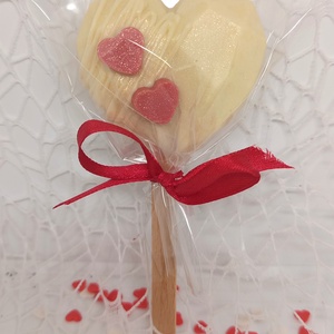 Valentín napi pálcikás forró csokololádé bomba - élelmiszer - édesség - kézműves csokoládé - Meska.hu