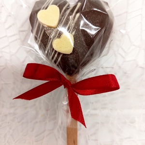Valentín napi pálcikás forró csokololádé bomba - élelmiszer - édesség - kézműves csokoládé - Meska.hu