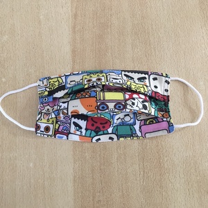Gyerek, férfi, női robotfejes textil, mosható maszk, arcmaszk, szájmaszk -  - Meska.hu