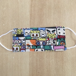 Gyerek, férfi, női robotfejes textil, mosható maszk, arcmaszk, szájmaszk -  - Meska.hu