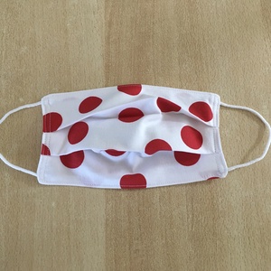 Női, gyerek túró rudi pöttyös textil, mosható maszk, arcmaszk, szájmaszk -  - Meska.hu