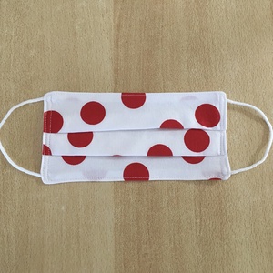 Női, gyerek túró rudi pöttyös textil, mosható maszk, arcmaszk, szájmaszk -  - Meska.hu