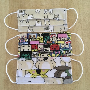 Gyerek, felnőtt lámás, robotfejes, koala macis textil, mosható maszk, arcmaszk, szájmaszk - szett -  - Meska.hu