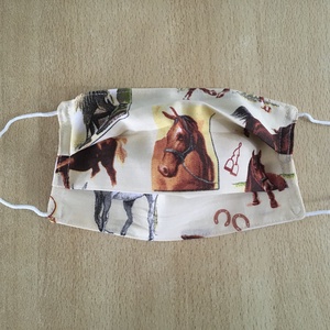 Lovas gyerek, férfi, női textil, mosható maszk, arcmaszk, szájmaszk - gyerek - gyerek - Meska.hu