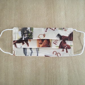 Lovas gyerek, férfi, női textil, mosható maszk, arcmaszk, szájmaszk - gyerek - gyerek - Meska.hu