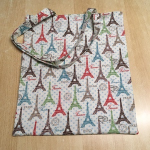 Párizs, Eiffel torony táska, szatyor, válltáska, bevásárló, tini vászon táska - táska & tok - bevásárlás & shopper táska - shopper, textiltáska, szatyor - Meska.hu