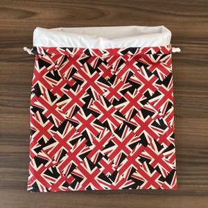 Angol kenyeres zsák, pamutvászon frissentartó PUL béléssel - zászlós, London - táska & tok - bevásárlás & shopper táska - kenyeres zsák - Meska.hu