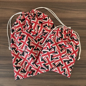 Angol kenyeres zsák szett, pamutvászon frissentartó PUL béléssel - London, brit zászlós - táska & tok - bevásárlás & shopper táska - kenyeres zsák - Meska.hu