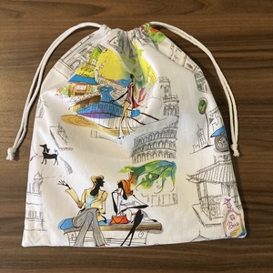 Dolce vita kenyeres zsák, pamutvászon frissentartó PUL béléssel - táska & tok - bevásárlás & shopper táska - kenyeres zsák - Meska.hu