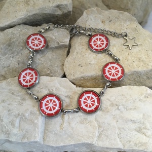 Tengerész, hajós nemesacél karkötő - női és gyerek méretben - ékszer - karkötő - karkötő medállal - Meska.hu