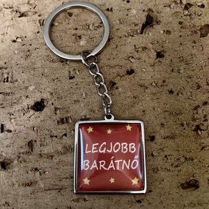 Legjobb Barátnő, Legjobb Barát nemesacél kulcstartó, táskadísz - táska & tok - kulcstartó & táskadísz - kulcstartó - Meska.hu