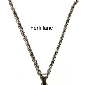 Névreszóló vívós nemesacél nyaklánc - női vagy férfi lánccal - ékszer - nyaklánc - monogram & névnyaklánc - Meska.hu