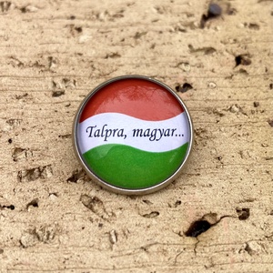 Kokárda, magyar zászlós nemesacél kitűző - Talpra magyar - ékszer - kitűző és bross - kitűző - Meska.hu