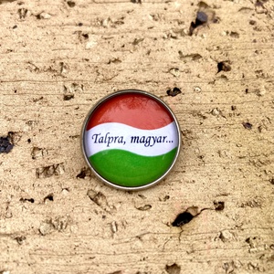 Kokárda, magyar zászlós nemesacél kitűző - Talpra magyar - ékszer - kitűző és bross - kitűző - Meska.hu