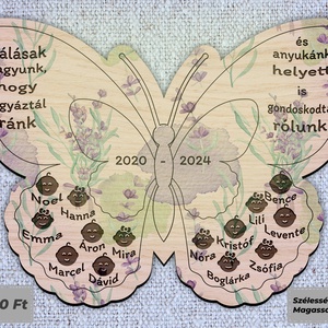 Pillangós kistábla, Ballagási ajándék óvónéniknek/ dadusnéniknek  - otthon & életmód - dekoráció - fali és függő dekoráció - falra akasztható dekor - Meska.hu