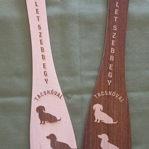 Tacskós fakanál, Otthon & Életmód, Konyhafelszerelés, tálalás, Sütés, főzés, Fakanál & Fakanáltartó, Famegmunkálás, Gravírozás, pirográfia, MESKA