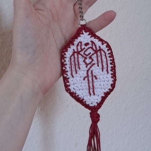 Horgolt kulcstartó (inspiráció: Dragon Age 2) - táska & tok - kulcstartó & táskadísz - kulcstartó - Meska.hu